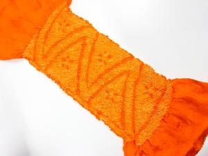 正絹　絞り　帯揚げ